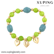 Bijoux de mode Perles colorées 18k Plaqué or Imitation Bracelet-51491